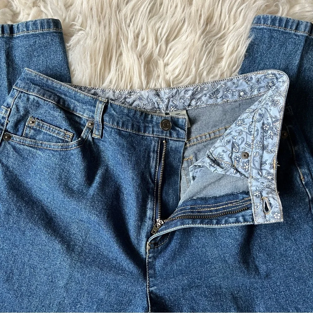 Vintage Appleseed’s High Rise Straight Leg Jeans Medium Wash Blue 12MT